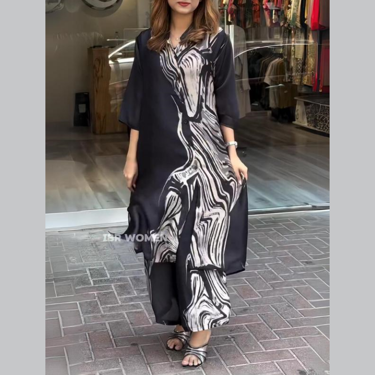 Women's Flowy Shirt Dress 2 Piece Set by billycorck.com